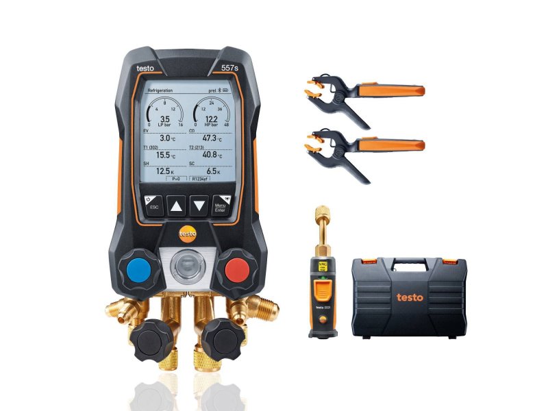 Testo 557s digitální servisní přístroj s bezdrátovými Bluetooth sondami pro měření vakua a teploty